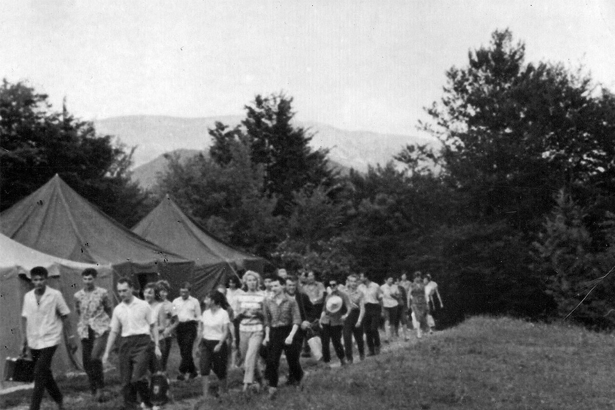 Базовый лагерь учебной геологической практики, Крым, 1966 г.