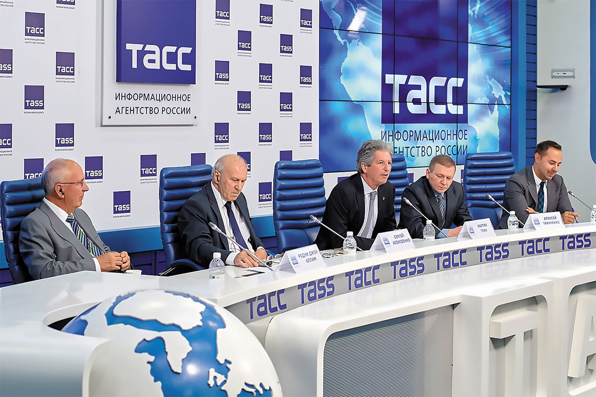 На пресс-конференции ТАСС, 2018 г.