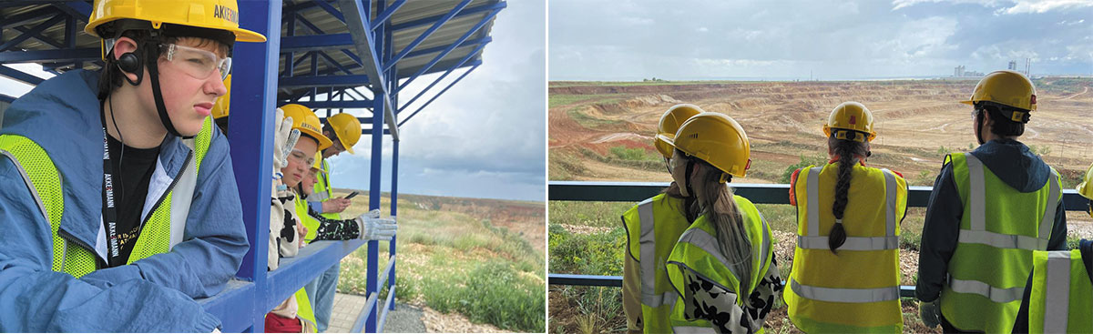 Рис. 13. На смотровой площадке карьера «Центральный» ООО «АККЕРМАНН ЦЕМЕНТ»
