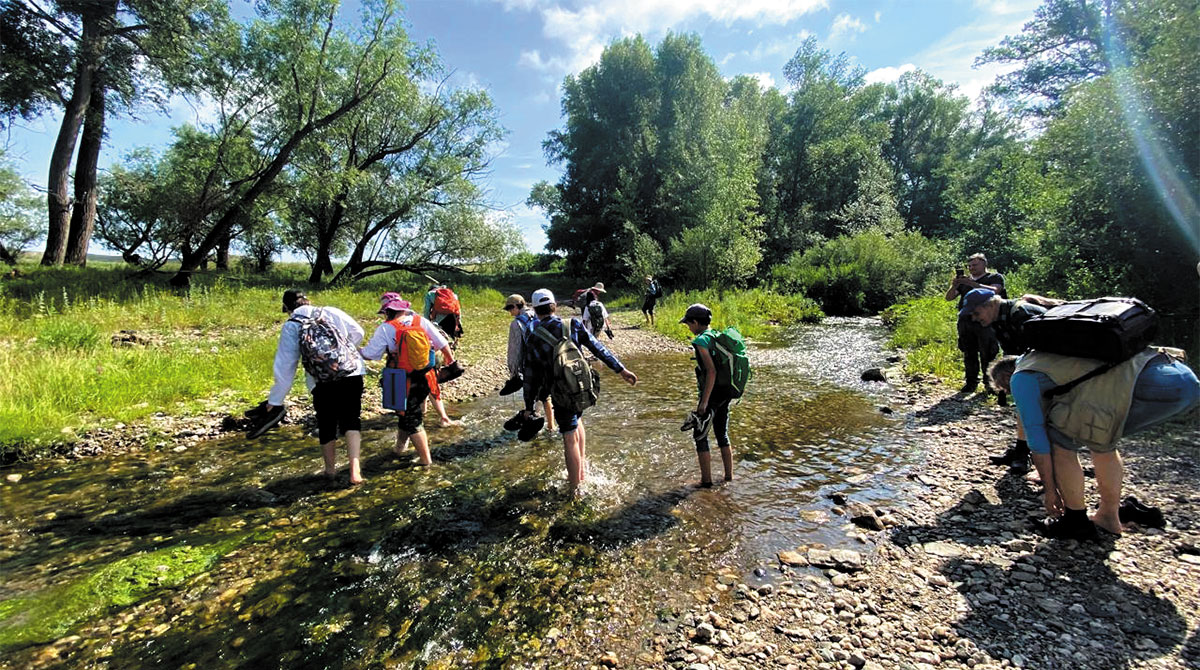 Рис. 8. Переправа через реку Дергаиш