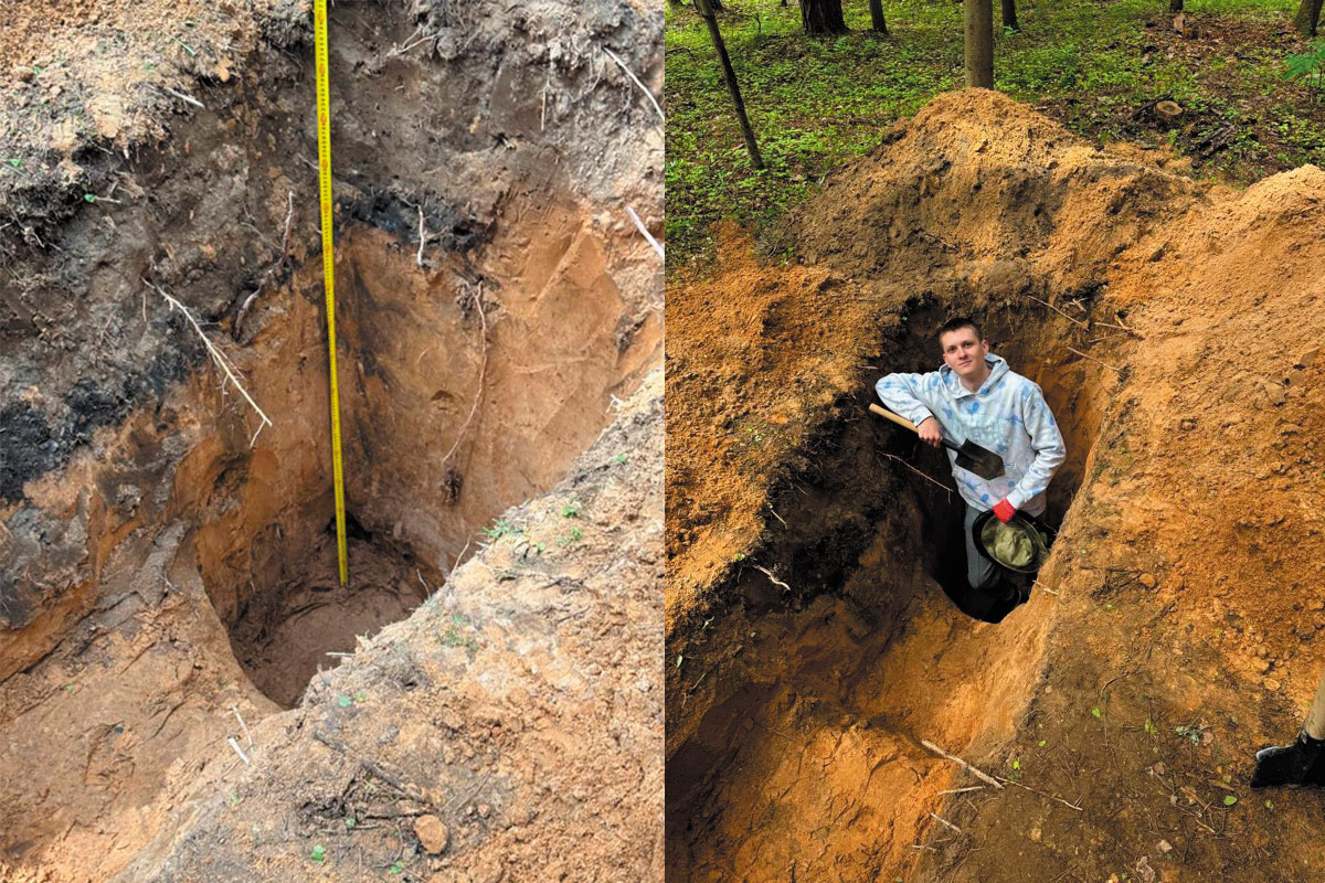 Рис. 2. Описание почвенного шурфа