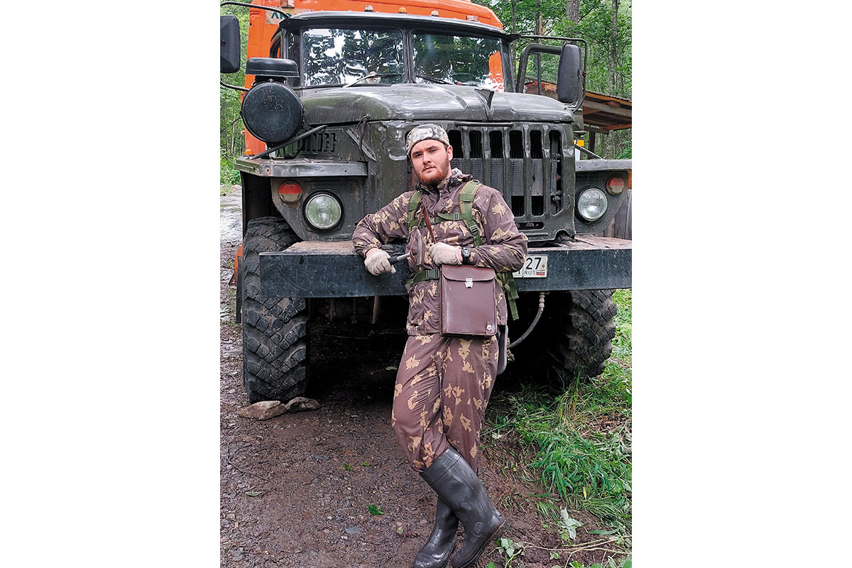 Рис. 8. На геологических изысканиях