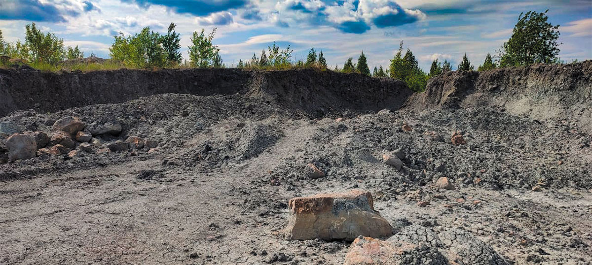 Рис. 12. Волчанское месторождение бурого угля. Из фотоархива экспедиции